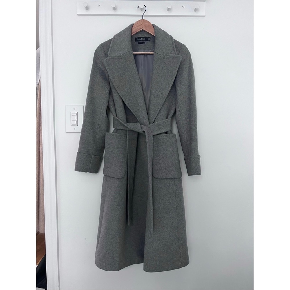 Ralph Lauren long wrap coat